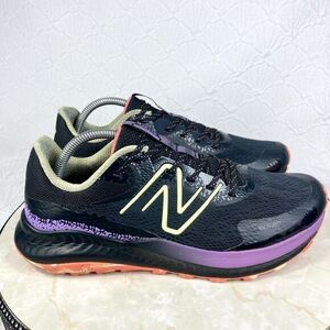 New Balance Sneakers Men 9.5 Black Purple DynaSoft Nitrel V5 Trail Running Shoes
